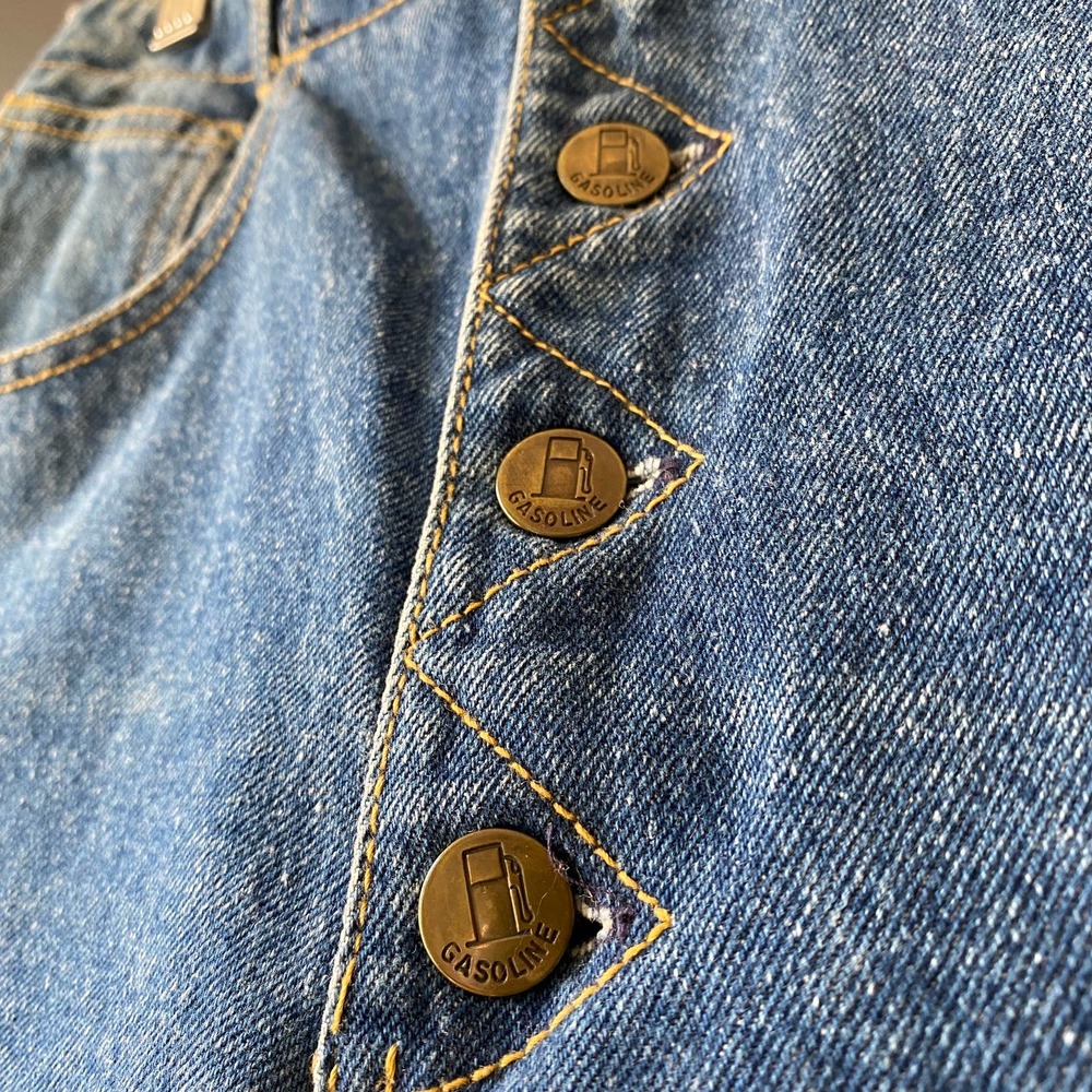 Vintage 80's Gasoline Mom Button Fly Jeans Sz 11 Jr - Picture 4 of 10